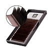 BARBARA Темно-коричневые ресницы Горький шоколад Mix D 0.07 7-15mm